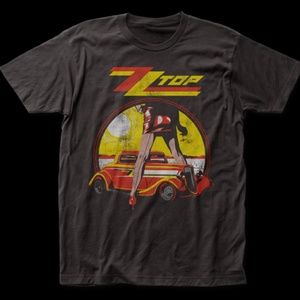ZZ Top – Legs Unisex Adult Slim Fitted S/S BlackTee Shirt